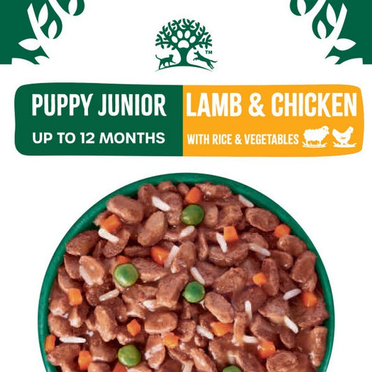 James Wellbeloved Puppy Lamb & Chicken Gravy Pouch 4x12x90g - Wet Puppy Food (4.32kg)