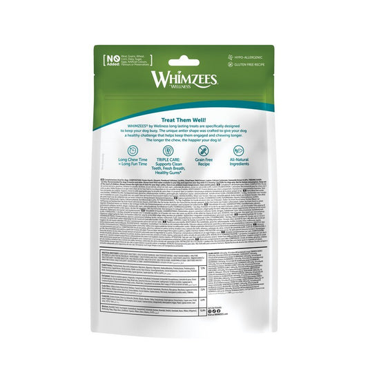 Whimzees Natural Antler Large 6 Pack x6 - Long Lasting Dog Chews (36 Antlers)