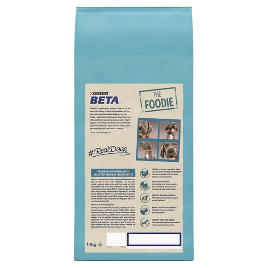 Beta Puppy Large Breed Turkey 14kg - Large Breed Puppy Food Turkey Growth Formula