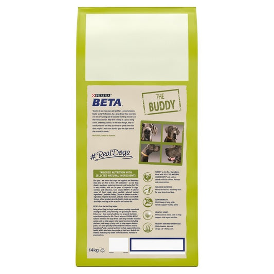 Beta Adult Large Breed Turkey 14kg - Large Breed Dog Food Turkey Complete Nutrition
