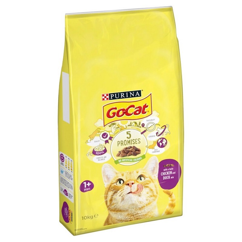 Go-Cat Complete Chicken & Duck 10kg - Adult Cat Food Chicken & Duck Formula