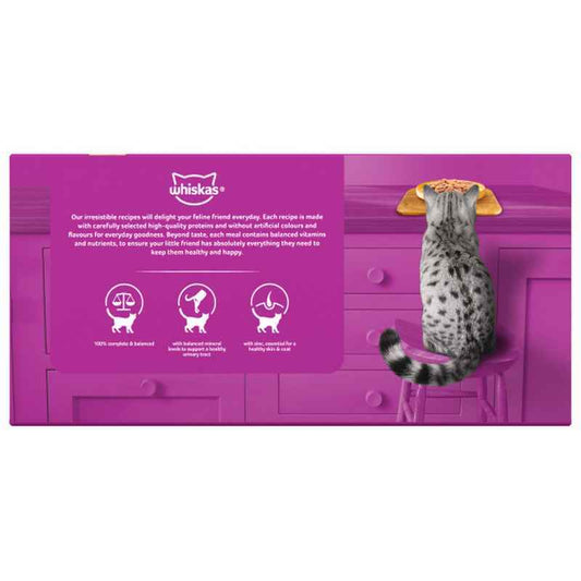 Whiskas Tins 1+ Country Menu Jelly 4x6x400g - Wet Cat Food Countryside Flavors (9.6kg)