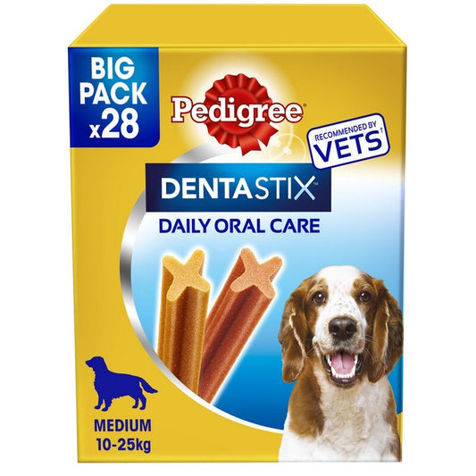Pedigree Dentastix Daily Medium Dog 4x28 - Dental Dog Chews Medium Dogs (112 Sticks)