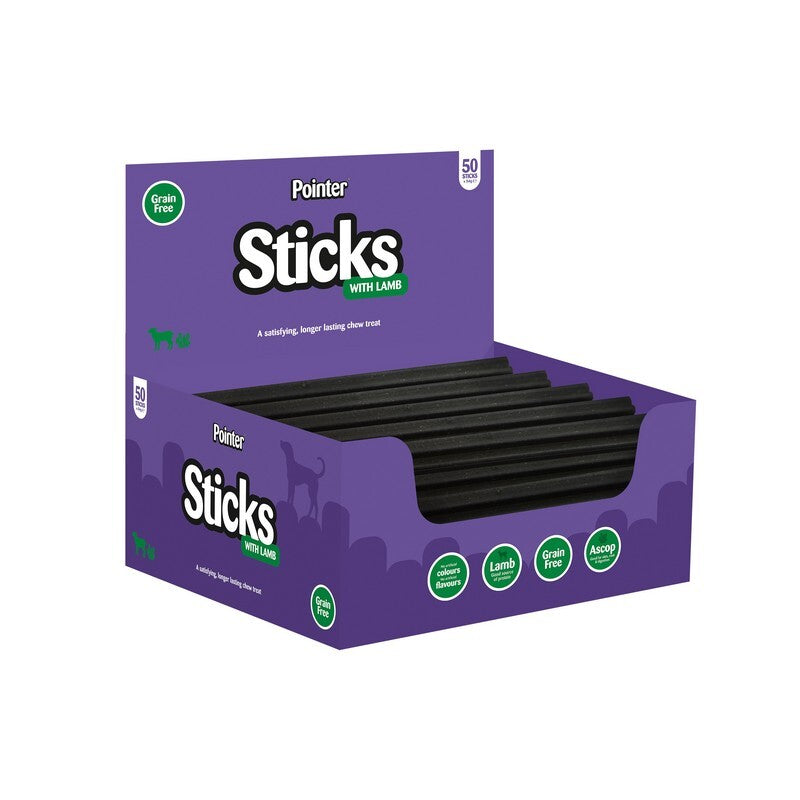 Pointer Sticks Lamb Gluten Free x50 - Single Protein Dog Training Treats (50 Pack)