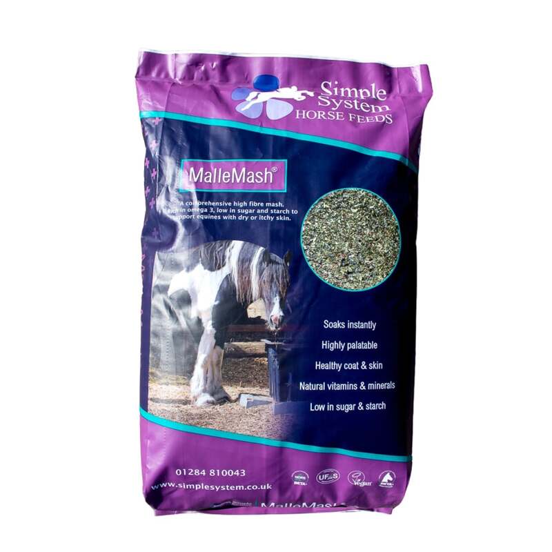 Simple System MalleMash 15kg Horse Feed Soaked Fibre Mash Digestive Support