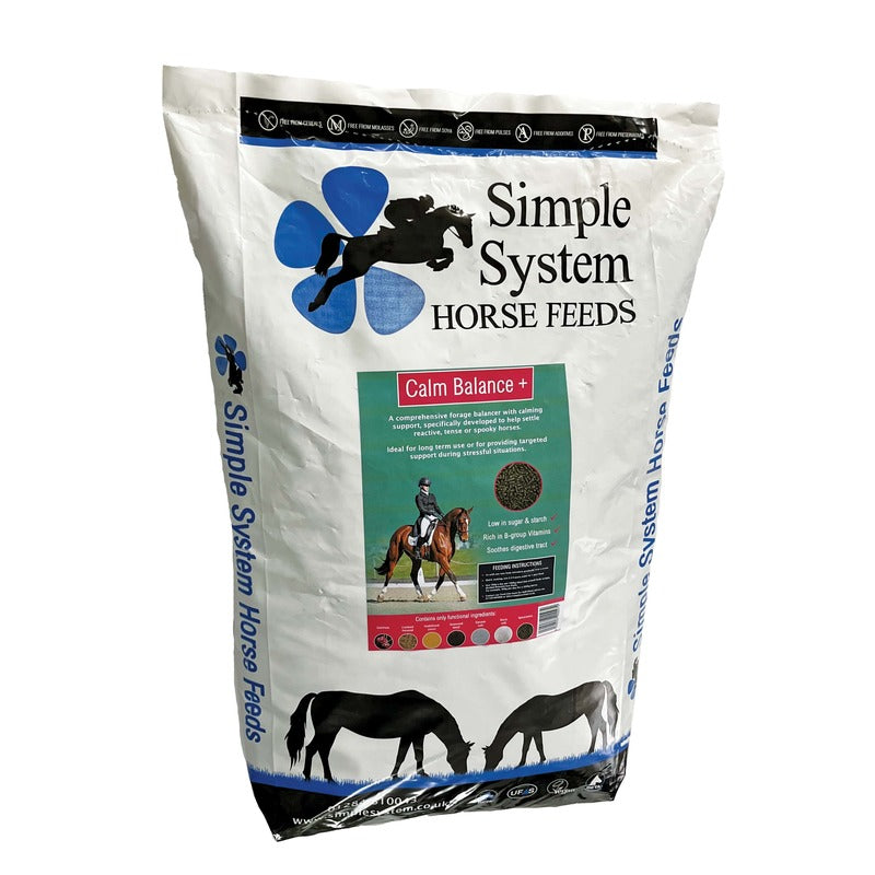 Simple System Calm Balance Plus 15kg - Calming Horse Feed Balancer for Nervous Horses