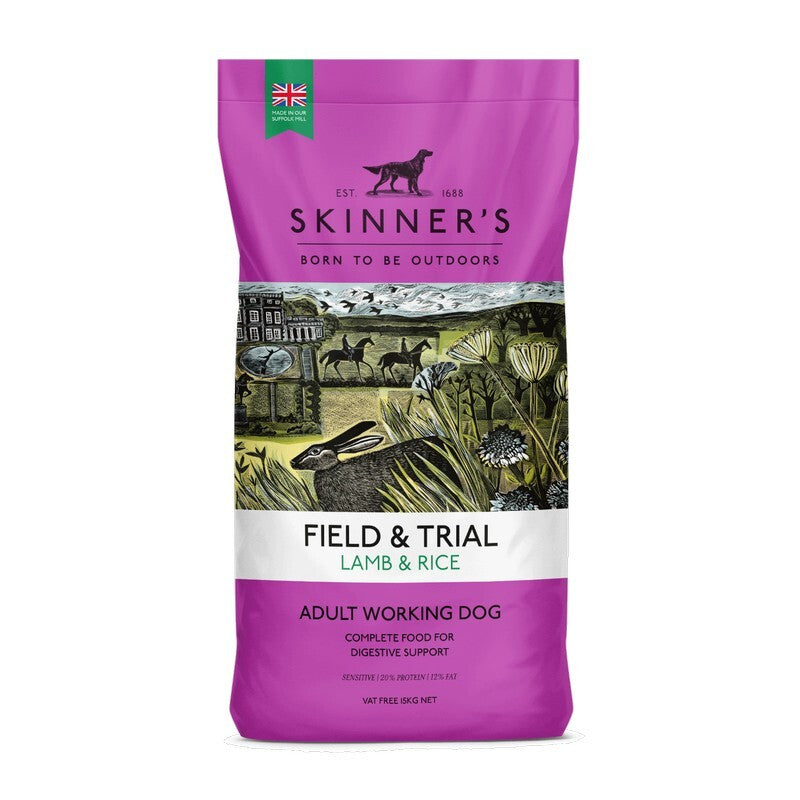 Skinners Field & Trial Lamb & Rice 15kg - Complete Dog Food Lamb & Rice Adult Formula