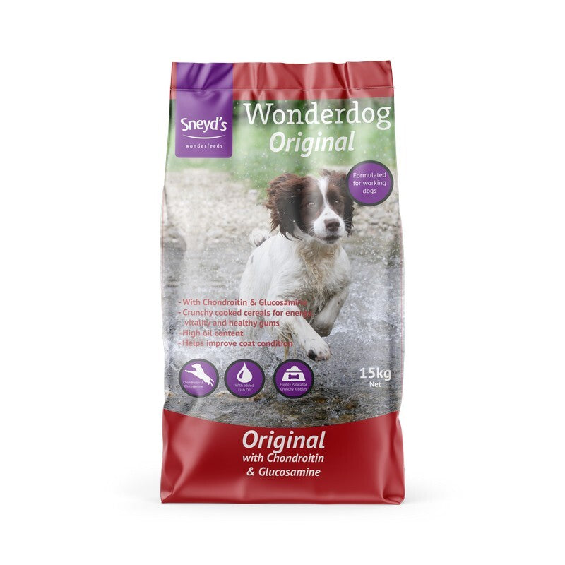 Sneyds Wonderdog Original 15kg - Classic Complete Dog Food Traditional Recipe