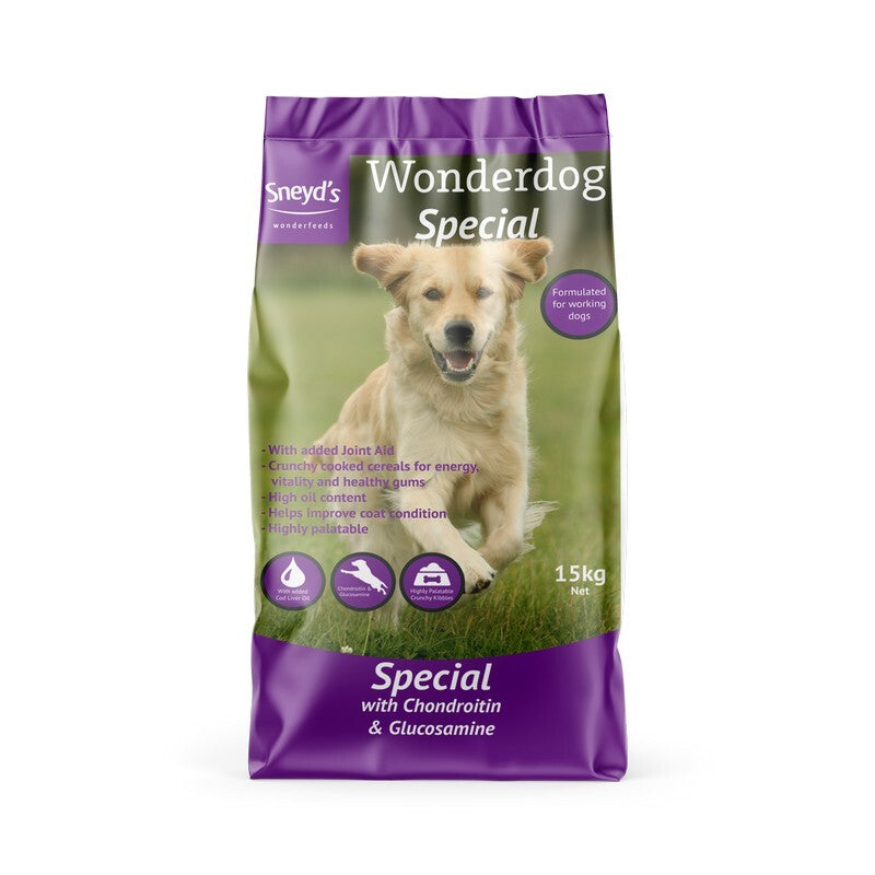 Sneyds Wonderdog Special 15kg - Premium Complete Adult Dog Food All Breeds
