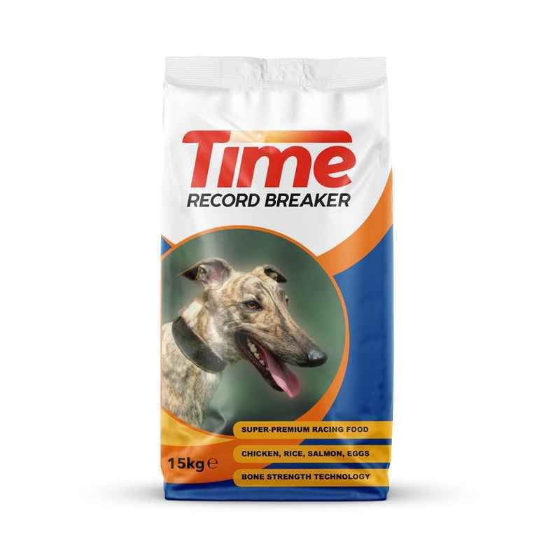 Time Greyhound Record Breaker 15kg - High Performance Racing Greyhound Food