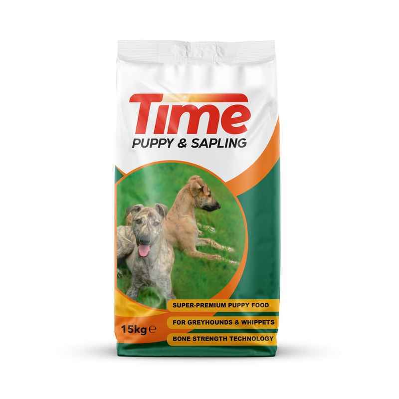Time Greyhound Puppy & Sapling 15kg - Complete Greyhound Puppy Food Growth Formula