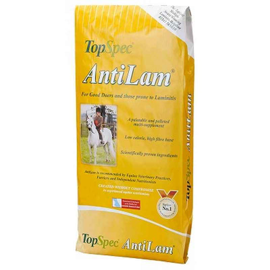 TopSpec Anti Lam 15kg - Horse Laminitis Prevention Feed Balancer Low Sugar & Starch