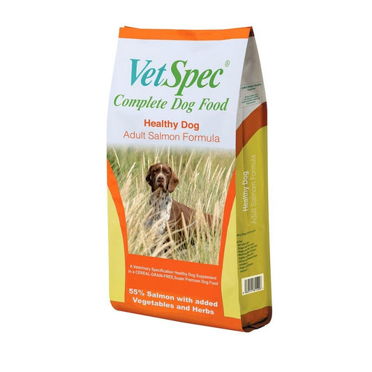 VetSpec Complete Dog Adult Salmon 12kg - Premium Salmon Dog Food Grain Free